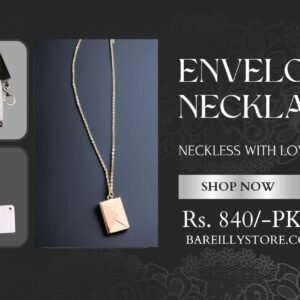 Envelope Necklace With Love Letter Inside | Original Colors - Silver-Gold