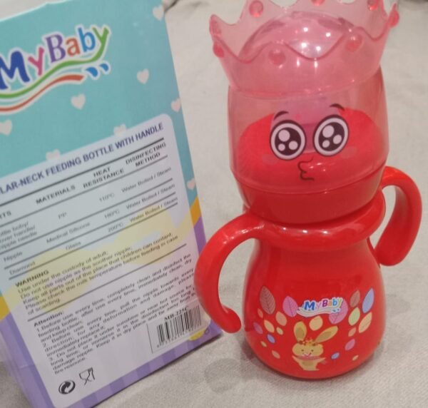 Regular Neck Feeding Bottle With handle | My Baby Feeder Best For one year Plus baby - Image 5