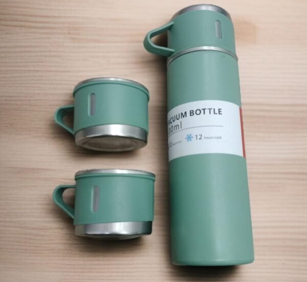 Double Layer Stainless Steel vacum Thermos Flask- 500ml | Hot And Cold Vacuum Flask set