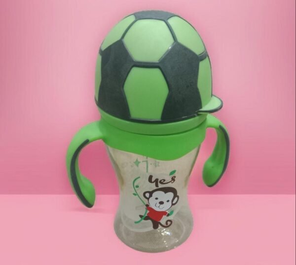 Yes Baby Football Head Feeder 240ml |  Contra Colic Wide Neck Feeding Bottle BPA Free