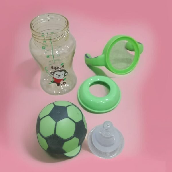Yes Baby Football Head Feeder 240ml |  Contra Colic Wide Neck Feeding Bottle BPA Free - Image 2