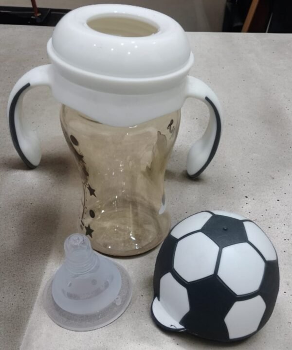 Yes Baby Football Head Feeder 240ml |  Contra Colic Wide Neck Feeding Bottle BPA Free - Image 3