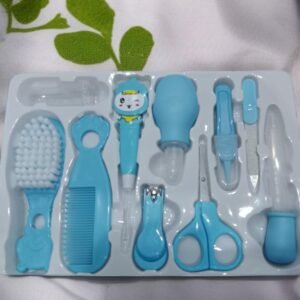 Newborn Baby Care Kit | Grooming Kit Safety Manicure Comb Emery Nail Clippers Hair Brush Thermometer Care Tools