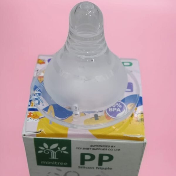 Minitree PP Pure Silicone Nipple large Size | Large Nipple Pack of 2 Piece | BPA free