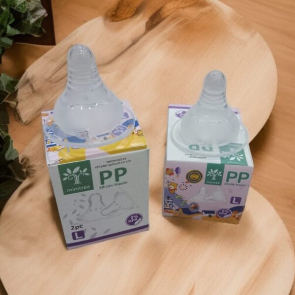 Minitree PP Pure Silicone Nipple large Size | Large Nipple Pack of 2 Piece | BPA free - Image 2