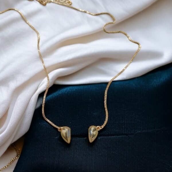 Gold Metal Plated Heart Magnetic Locket for Women | Best Necklace for Women - Image 4
