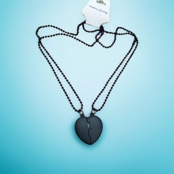 Magnetic Metal Heart Broken Necklace for Women & Men - Image 2