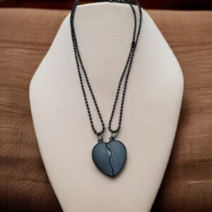Magnetic Metal Heart Broken Necklace for Women & Men