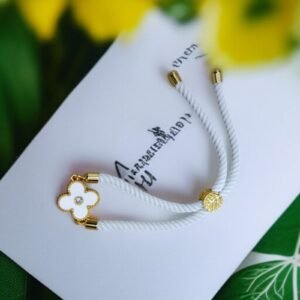 Luxury Clover String Bracelet for Women | White, Yellow, and Green