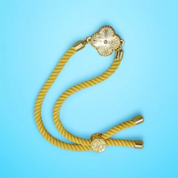 Luxury Clover String Bracelet for Women | White, Yellow, and Green - Image 5