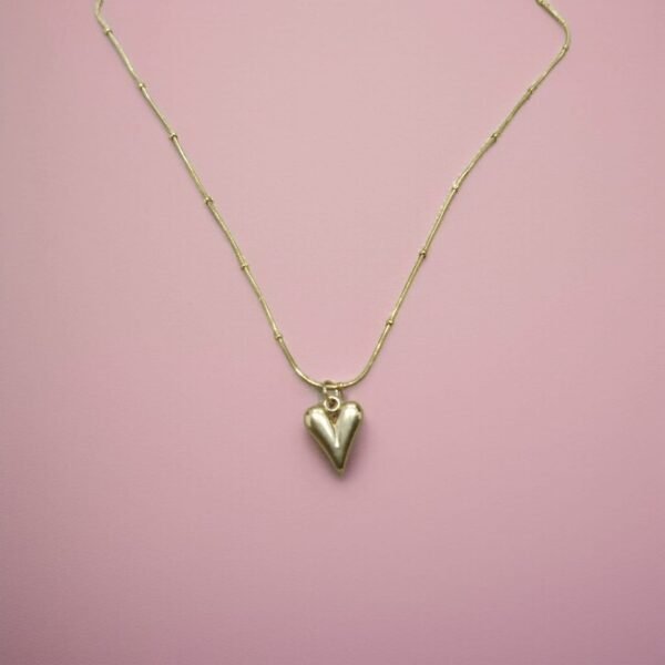 Gold Colour Heart Pendant Necklace for Women | Best Gift for Friend - Image 2
