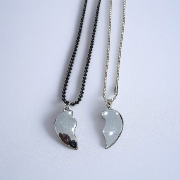 Magnetic Metal Heart Broken Necklace for Women & Men - Image 7