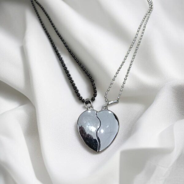 Magnetic Metal Heart Broken Necklace for Women & Men - Image 8