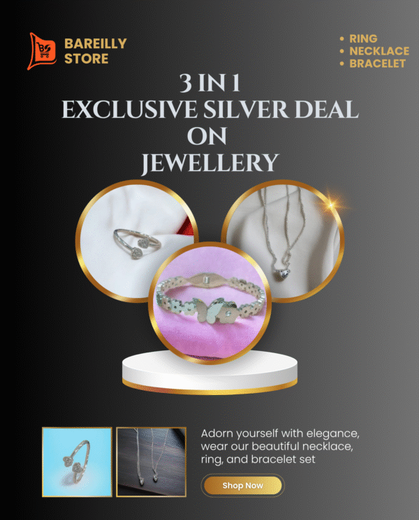 Elegant Silver Jewellery Set