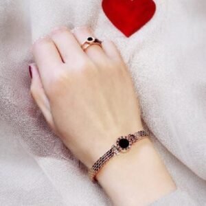 Love letter rose gold chain bracelet bangle | Titanium stainless steel