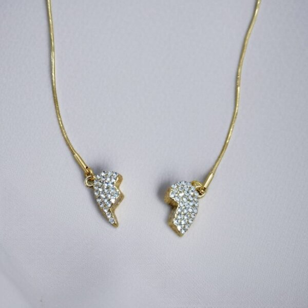 Magnetic Heart Love Necklace | Original Golden Plated Color Locket - Image 3