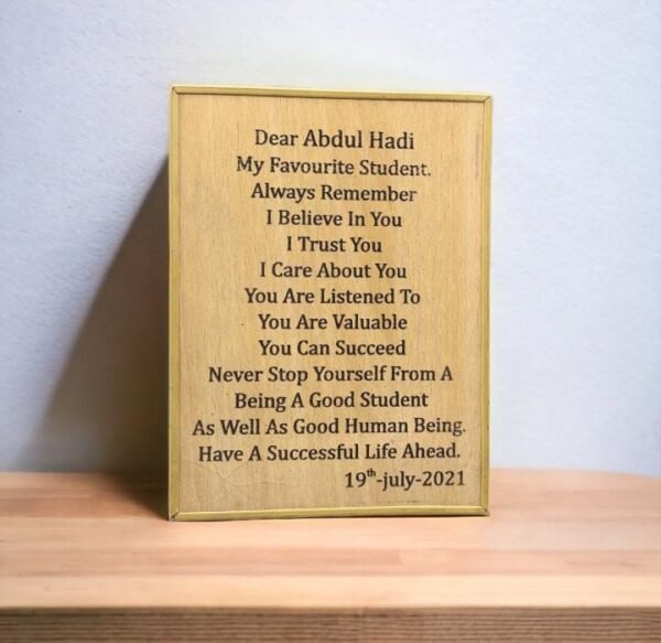 Customised Wooden Shield print your design - Image 7