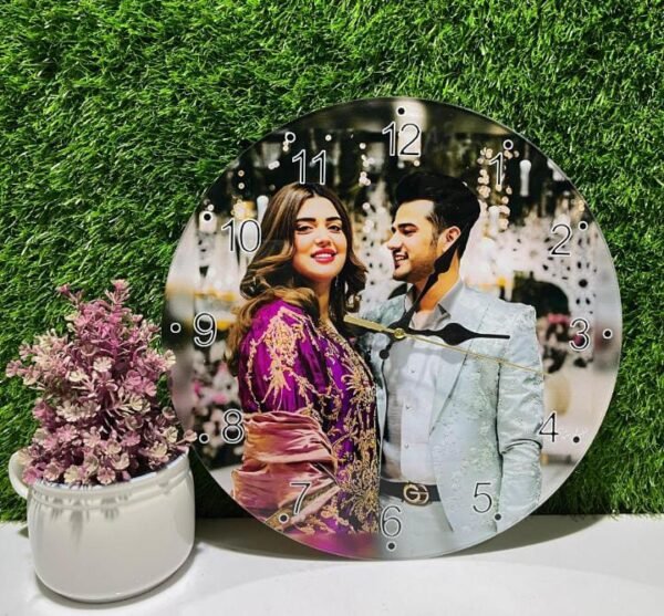 Customised Acrylic clock 12 by 12 Inches - Image 2