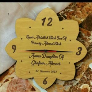 Customised Wooden Wall Clock