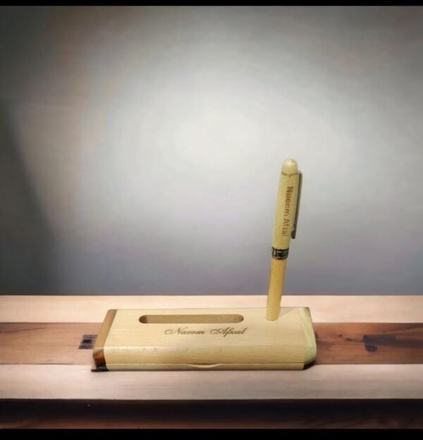 Customised Wooden Pen And Pen or Card Holder