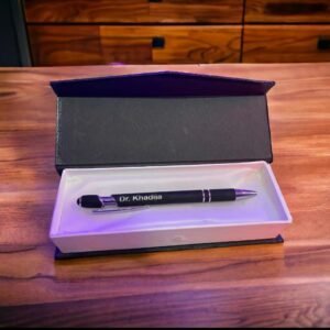 Customised Black Pen with Box