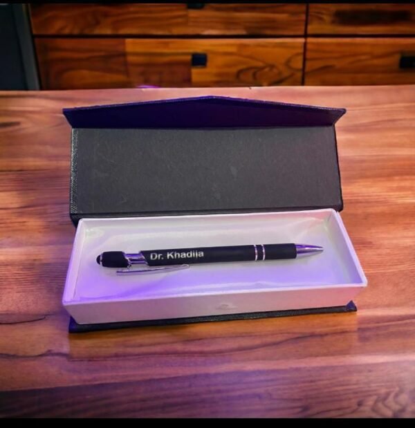 Customised Black Pen with Box