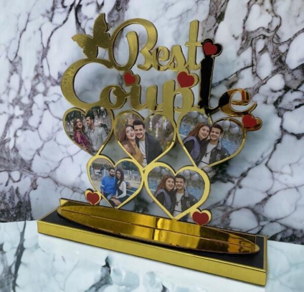 Customised MDF Golden Cutout Frame - Image 3