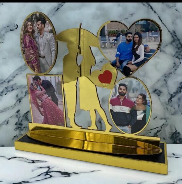 Customised MDF Golden Cutout Frame - Image 4