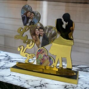 Customised MDF Golden Cutout Frame