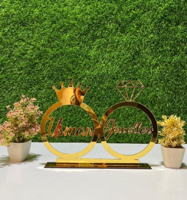 Customised Golden acrylic cutout 12 by 12 - Image 3