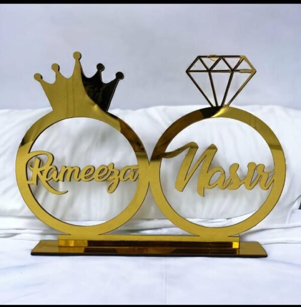Customised Golden acrylic cutout 12 by 12 - Image 6