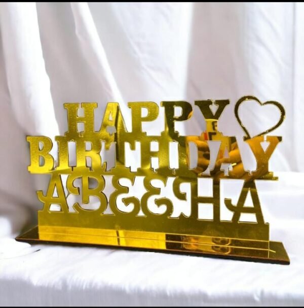 Customised Golden acrylic cutout 12 by 12 - Image 7