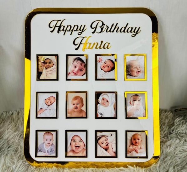 Baby years Acrylic Frame | For Birthday Remember Frame