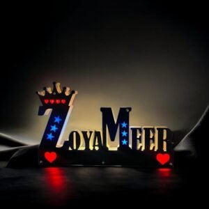 Customised LED Wooden Name 12 by 18