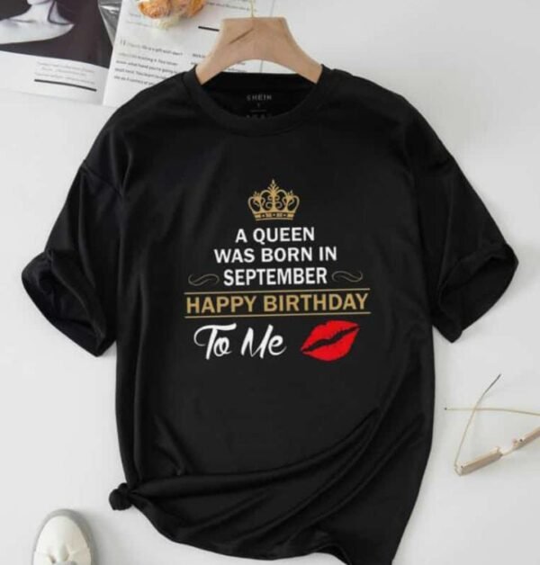 Customised Black T-Shirt