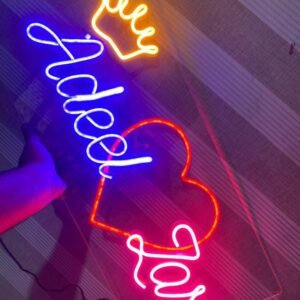 Customised Neon Sign  Size 12 by 24 Inches