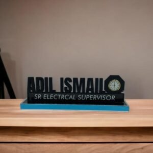 Customised Wooden Office Table Clock