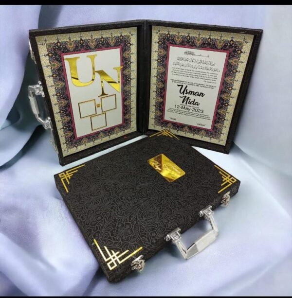 Customised Nikah certificate With Box - Image 2