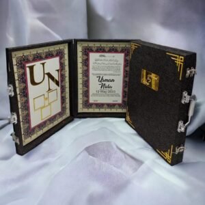 Customised Nikah certificate With Box