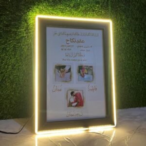 Customised Neon frame With Lights