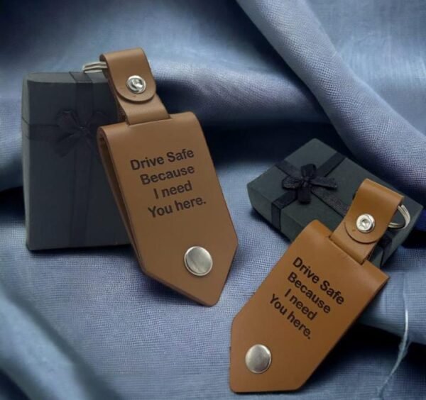 Customised Leather keychain - Image 3